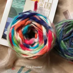 2 Styles of Gradient Color Bulky Yarn Soft Wool Yarns for Knitting Chunky yarn art Thick Yarn