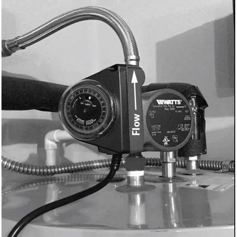 TGBFWatts Premier Extremely Quiet Instant Hot Water Recirculating Pump System with Built-In Timer Tank Water Heaters,6.2 Inche