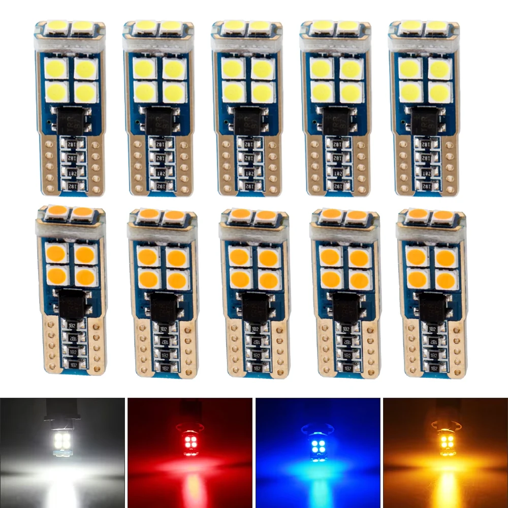 

12V T10 Interior Lights 3030 smd 10SMD LED Park Light for Car Light Motorcycle Side Light W5W Car Accessories