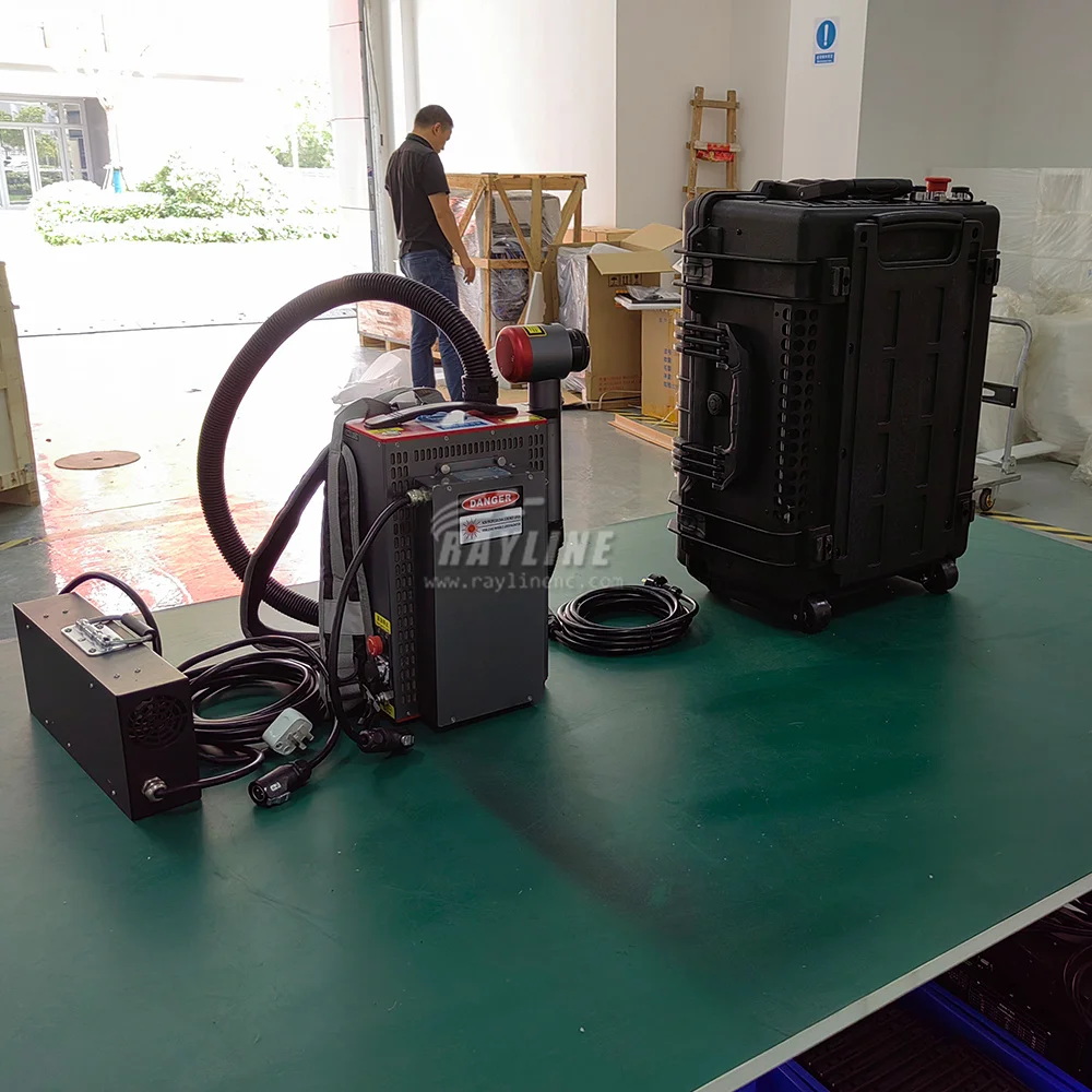 50w 100w 150w 200w Laser Cleaning Machine Rust Removal Machine Fiber Optic Portable Laser Cleaning Machine Pulse Laser Cleaner