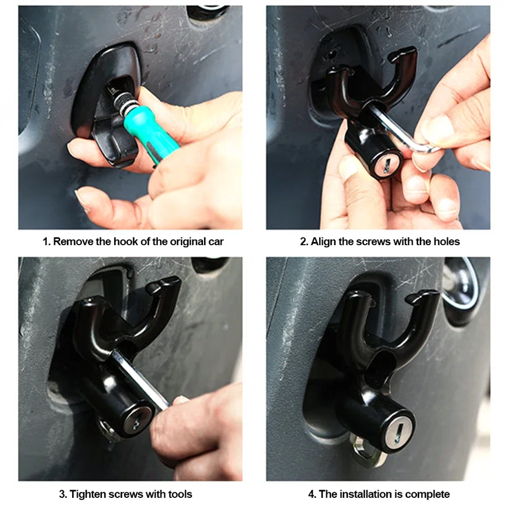 Universal Motorcycle Helmet Lock Motorbike Scooter Helmet Lock Hanging Hanger Hook Helmet Lock Hook Motorcycle Helmet Lock