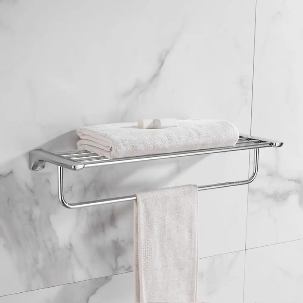 

Набор аксессуаров для ванной из нержавеющей стали: крючок для халата, держатель для туалетной бумаги, полотенцедержатель, кольцо для полотенец, настенный, хромированный, 60 см, на заказ