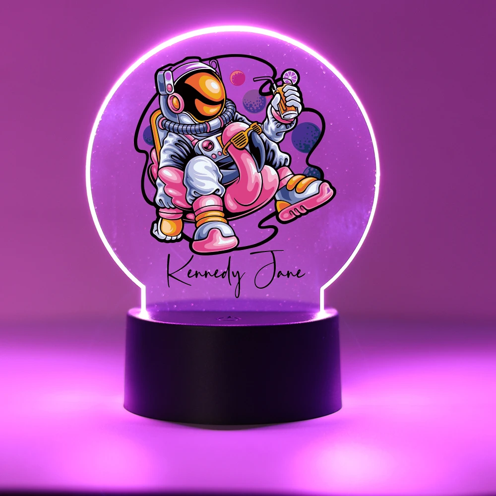 Personalized Custom Cosmonaut Beauty  3D Led Night Lamp Usb For Home Room Decoration Nightlight 3D Led Night Lamp