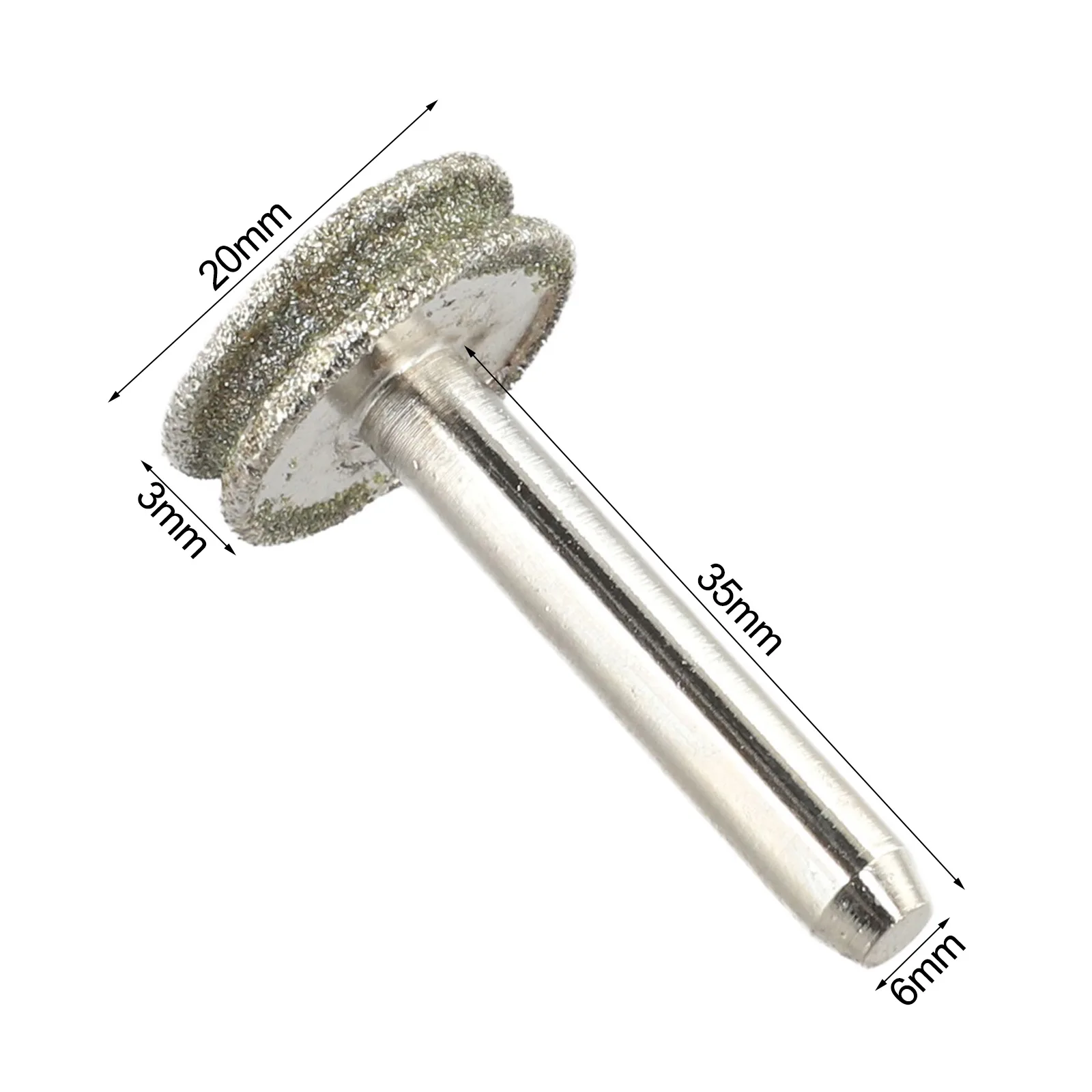 

Rounded Edge Grinding Wheel for Jade Carving and For Glass Polishing Compatible with Electric Drill at 3600 RPM