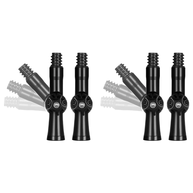 

A98E-4Pcs Rotatable Angle Adaptor Extension Pole Attachments For Threaded Extension Pole Paint Pole Adapter Attach To Duster