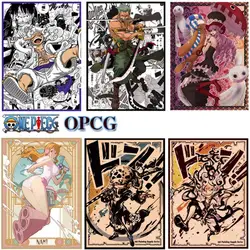 60Pcs/set One Piece Card Sleeve Opcg Anime Characters Luffy Hancock Nami Roronoa Zoro Protective Cover for Board Game Cards Gift