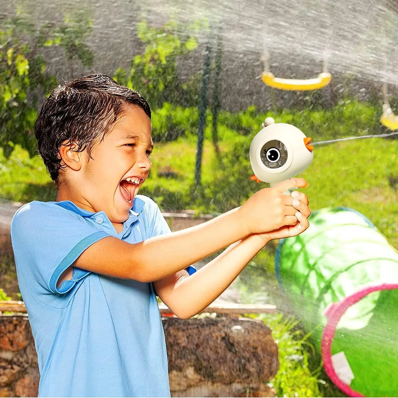 Soaker d'acqua per bambini Cartoon Water Squirter Toy Press Control Attrezzatura di spruzzatura a lungo raggio per piscine di giorni caldi