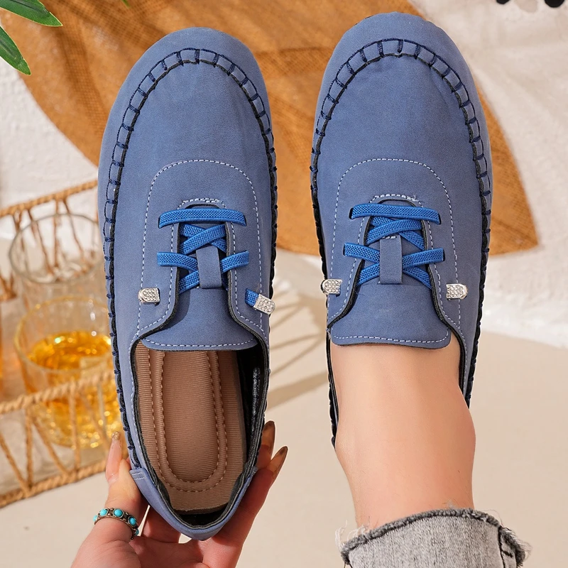 New plus size soft soled women's casual single shoes one foot lazy shoes