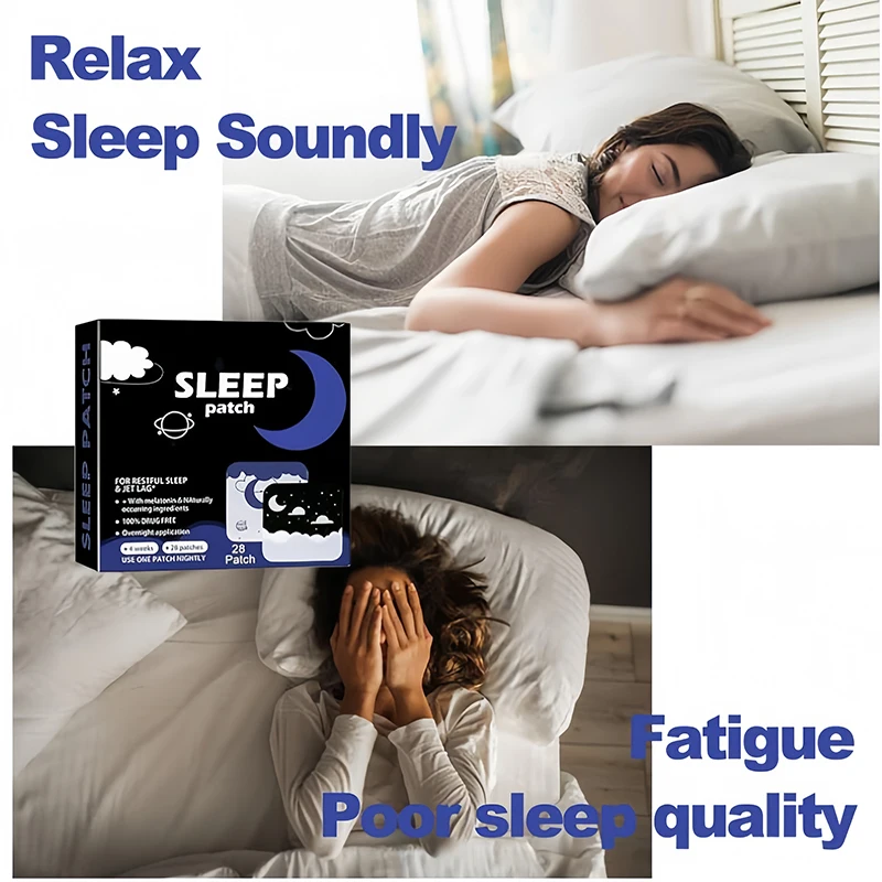 Sleep Patches Natural Sleeping Restfulness Relieve Stress Improve Insomnia Falling Asleep Faster Body Relax Stickers