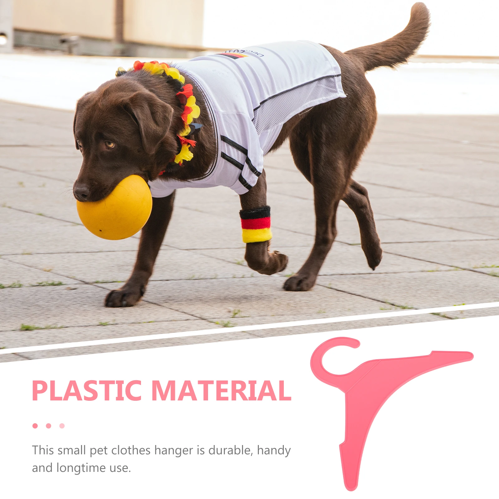 

10 Pcs Pet Clothes Hanger Puppy Hangers Plastic for Clothing Pets Rack Large Dog Apparel