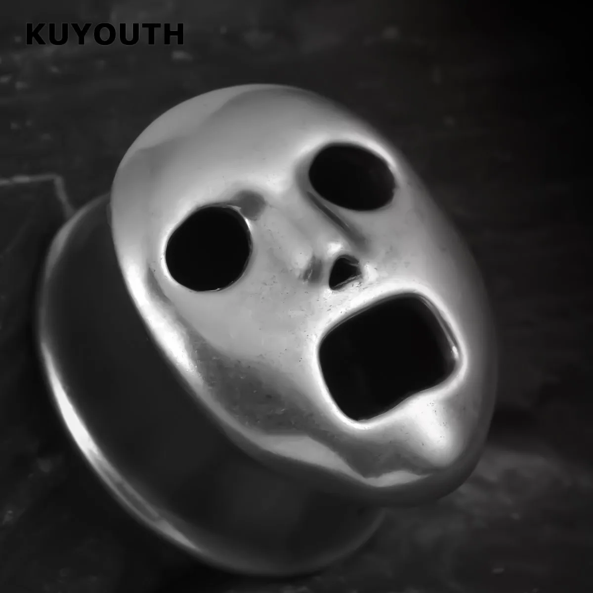 KUYOUTH Ear Expanders Plugs Copper Mask Earring Gauges Stretchers Piercing Body Jewelry 2PCS