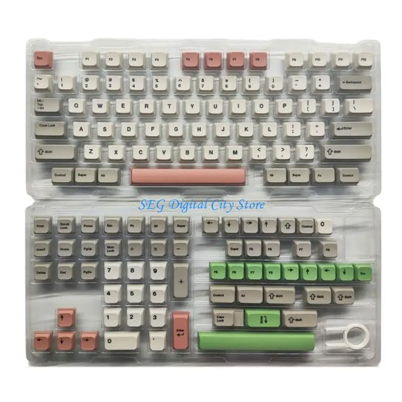 U75B 138 9009 Retro PBT Keycaps XDA Profile Dye Sub Keycap for Mechanical Keyboards