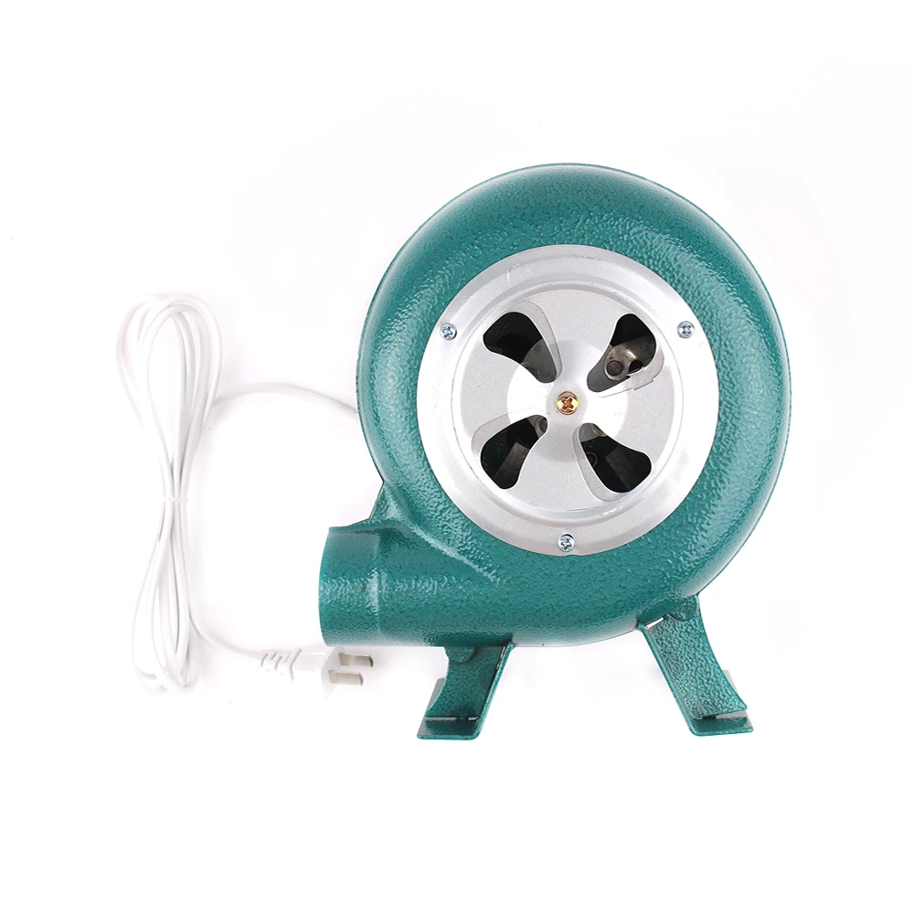 220V~240V household blower Iron Barbecue blower Small centrifugal blower 30W 40W 60W 80W EU US Plug adapter Green for barbecue