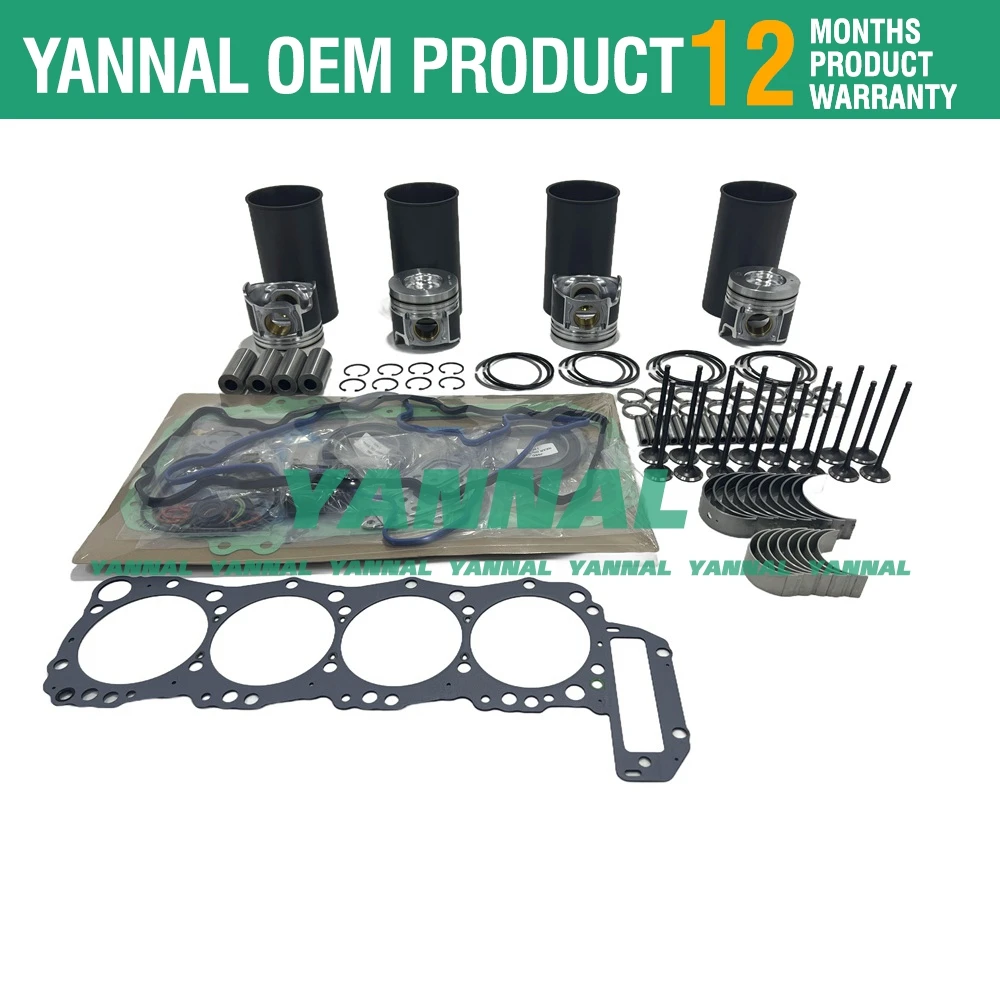 J05E Overhaul Rebuild Kit Replacement For Hino J05E Engine Kobelco SK200-8 Excavator Piston S130A-E0100