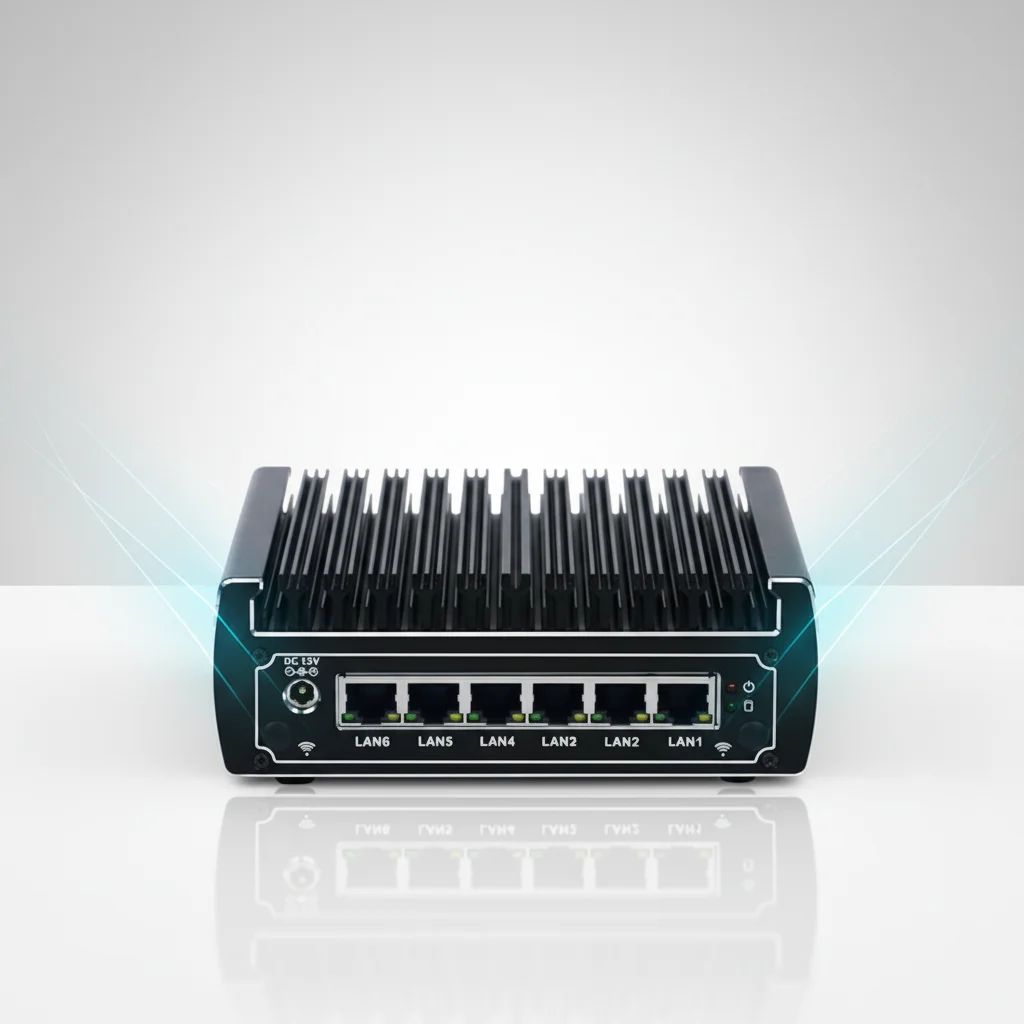 Professional Design Core I3 8130U Fanless Mini PC Server DDR4 USB3.0 VPN Router 6  LAN Industrial Business
