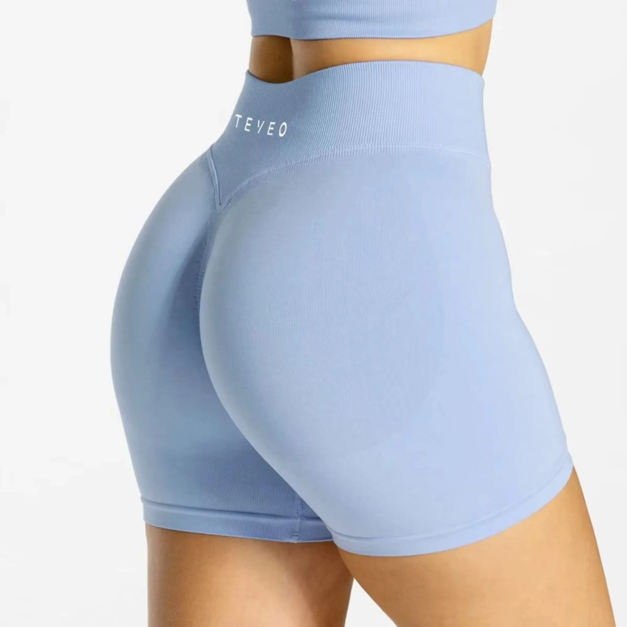 TEVEO Yoga Shorts Women's Fitness Exercise Fitness Shorts Workout Knead Butt High Quality Yoga Seamless Leggings image 5