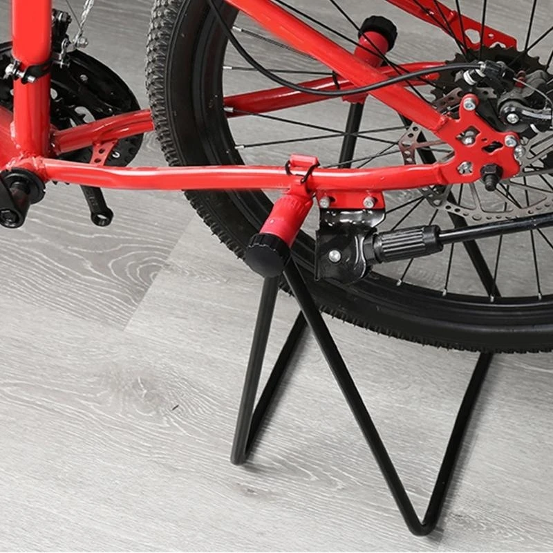 Rennrad Dreieck Boden Ständer Faltbare Fahrrad Reparatur Rack Parkplatz Ständer Halter Stehende Fahrrad Halterung Wartung Rack – Detail 4