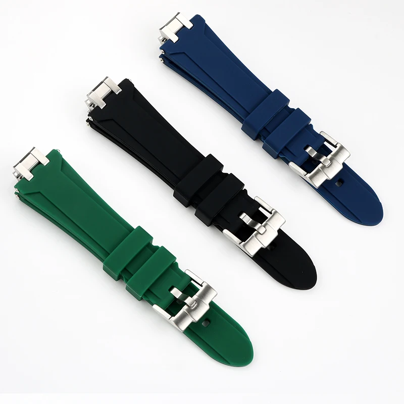 Special Waterproof Silicone Watch Strap For Maurice Lacroix Aikon AI6007/6008/6038/6058 Men's Watch Band