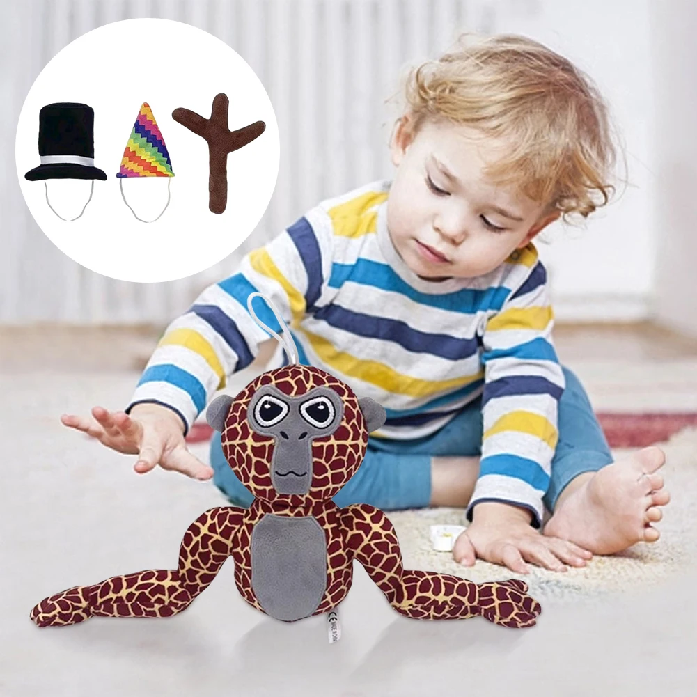 Gorilhas brinquedo de pelúcia jogo periférico pelúcia animal plushies brinquedo boneca de pelúcia presente de aniversário para crianças meninos meninas