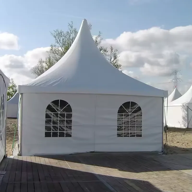 for Aluminum Alloy Frame Large Party Pagoda Tent Event Marquee White Church PVC Tents Straight Bracing Type Indoor Outdoor