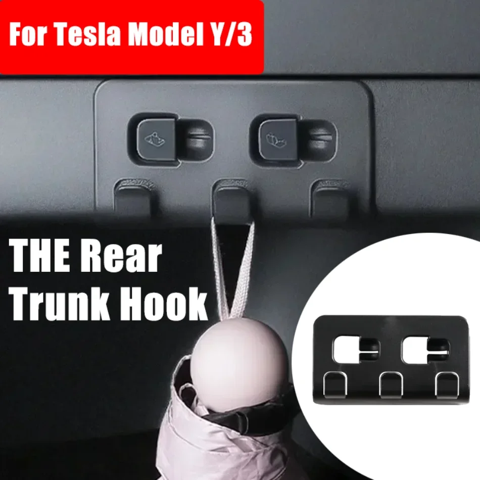 

Runk Hook for Tesla Model Y 3 Storage Rack Hook Luggage Bag Umbrella Rack Non-destructive Installation Car Interior Accessories