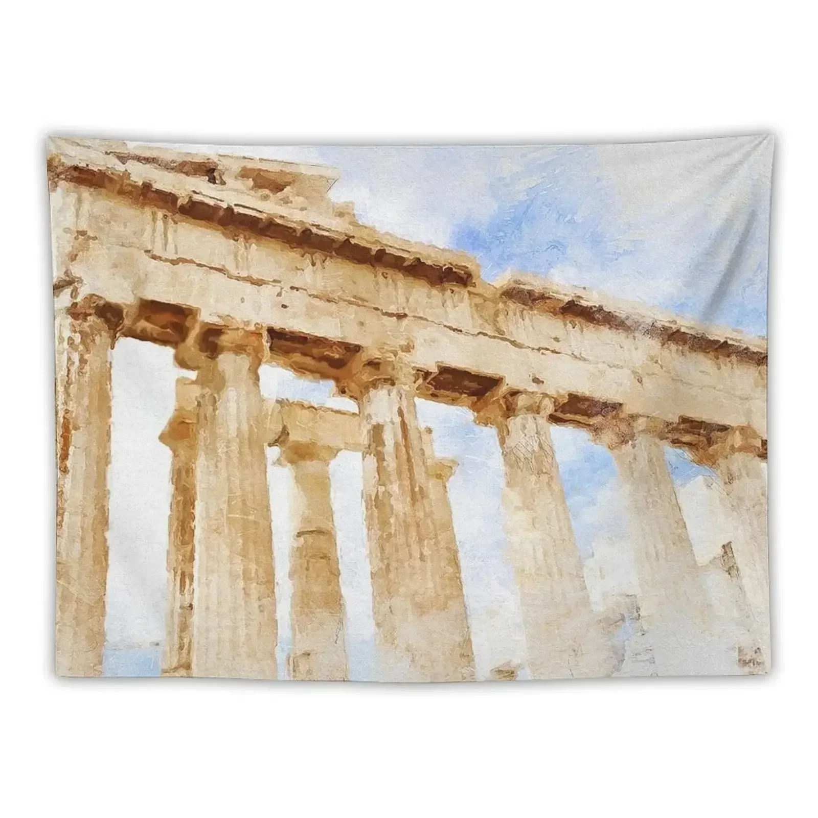 

Acropolis of Athens Tapestry Living Room Decoration Room Ornaments House Decor Kawaii Room Decor Tapestry