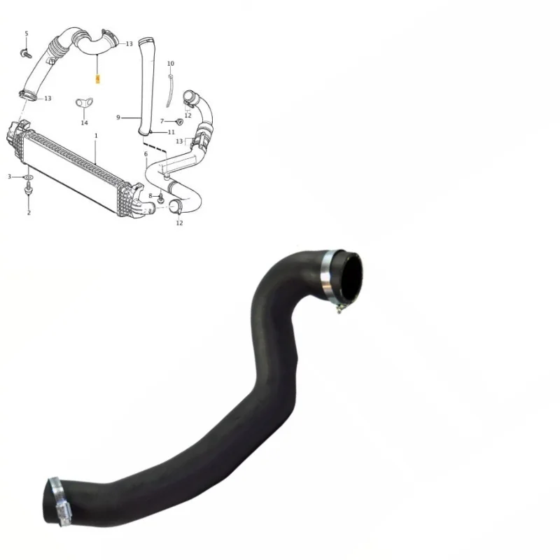 

Intercooler Turbo Hose Turbo Pipe Engine Parts For Volvo S40 V50 C30 C70 2.0 D 31261896 Air Intake System 1530297 1344155