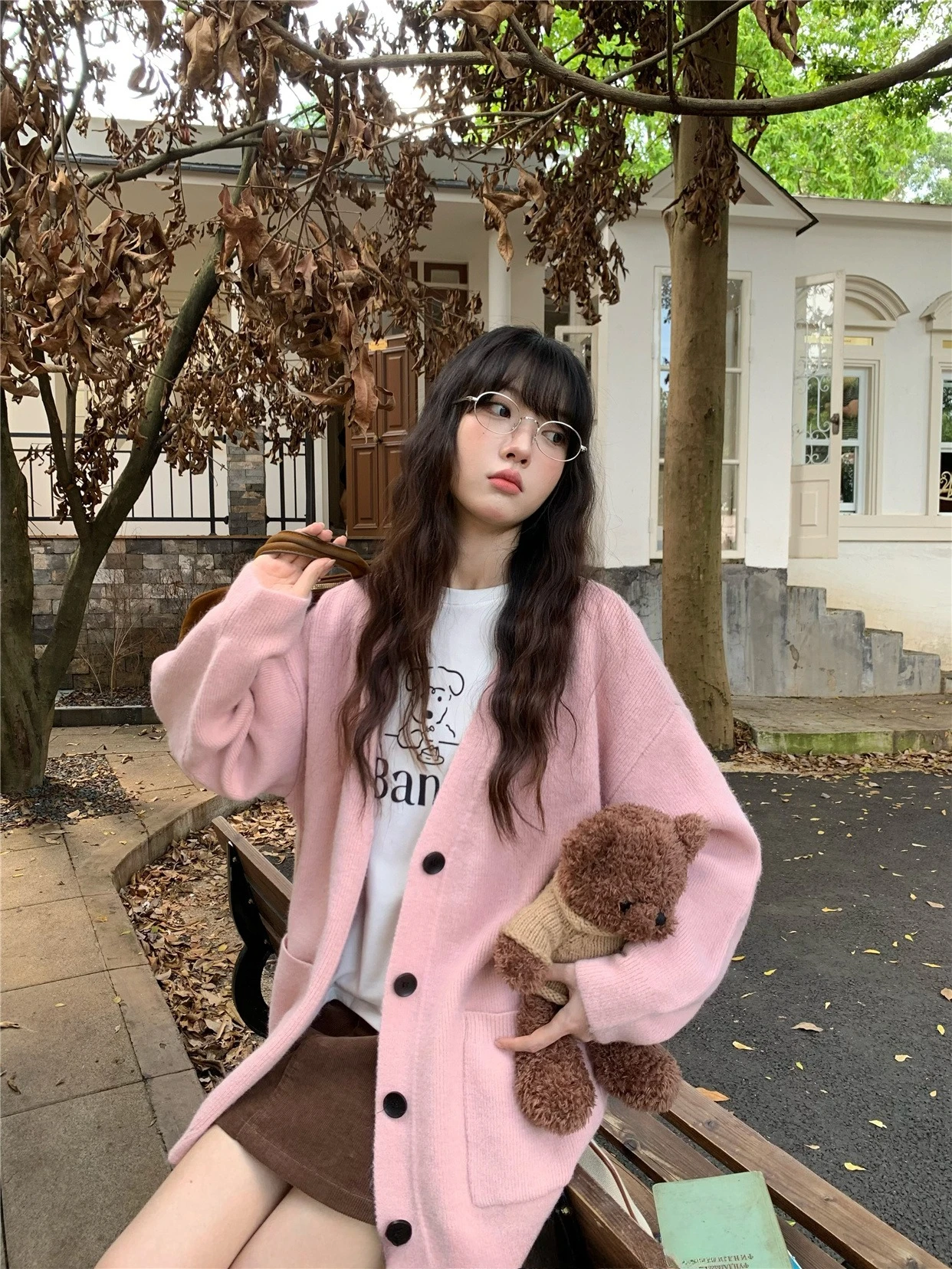 

Осень-зима, женский кардиган, свитер, пальто, модные женские свободные вязаные куртки с длинным рукавом и v-образным вырезом, повседневный свитер, кардиганы