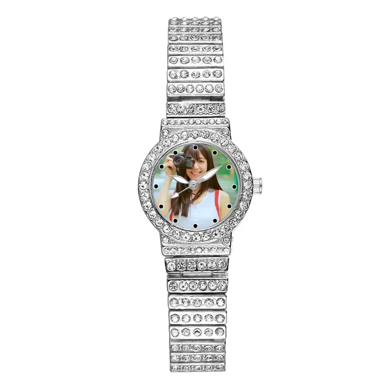 Unieke Custom Foto Horloge Dame Luxe Casual Aangepaste Foto Logo Klok Afbeelding Graveren Op Horloge Wijzerplaat Cadeau Voor Meisje Vriend