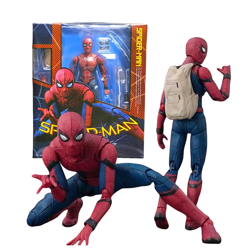 Figuarts Spider Man Season 2 Marvel Peter Parker Marvel legend Action Figure Joint Movable Model Toys Collection Doll kids Gift