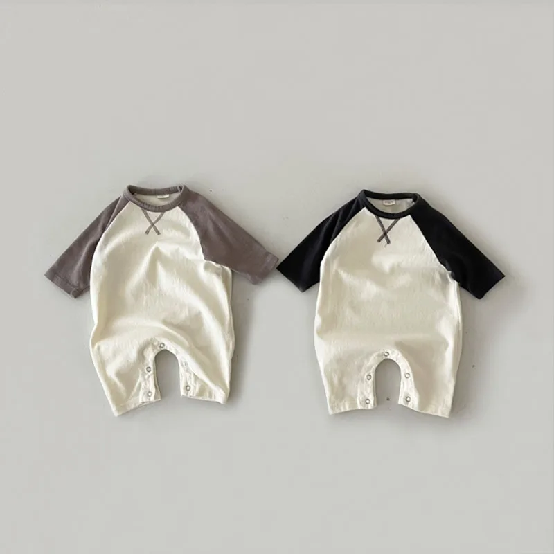 Neue Baby Langarm Strampler Baumwolle Infant Lose Overall Frühling Herbst Neugeborenen Jungen Mädchen Kleidung 2023 Neue Baby Kleidung