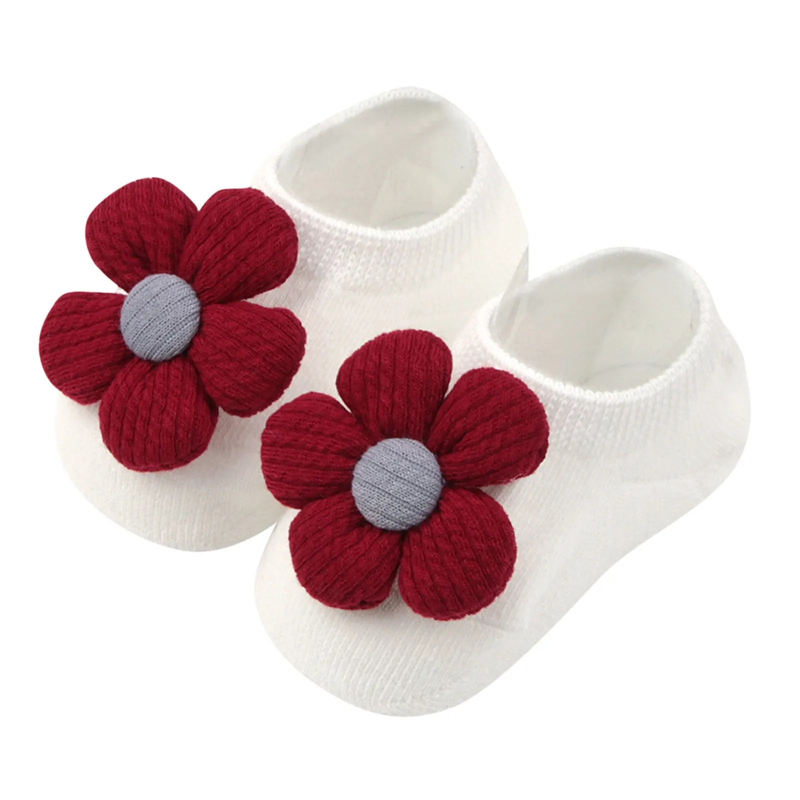 2022 Toddler Newborn Baby Crawling Shoes Booties Boy Girl Slippers Prewalker Trainers Winter Flower First Walker Baby Stuff