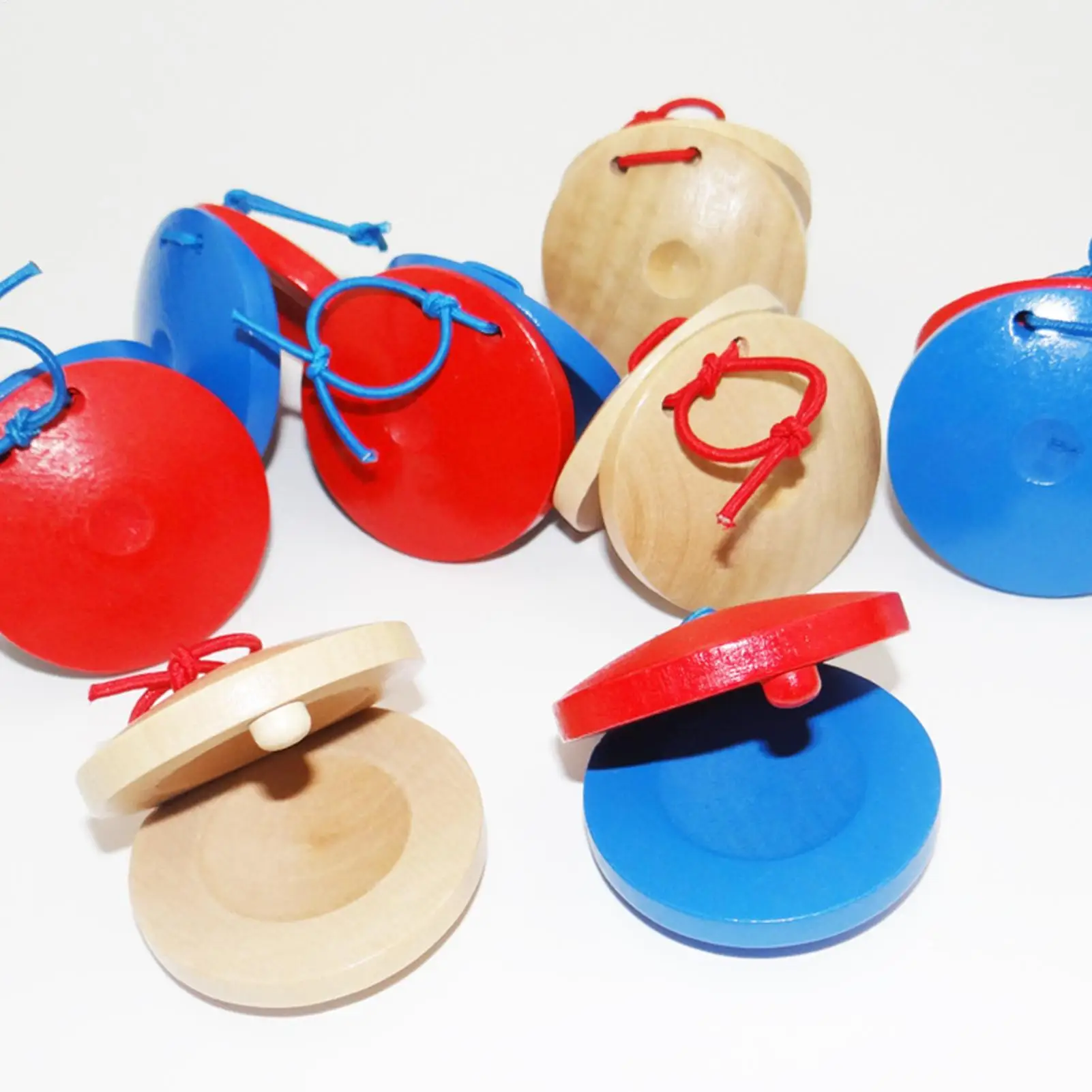 Wooden Musical Instrument Castanets Small Other Educational Toys Classroom Clap Board Finger Castanets Children Kids Rhythm