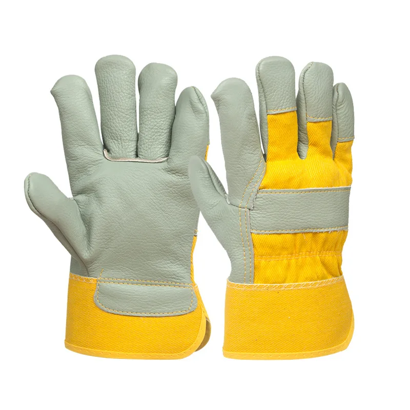 

Welding Gloves Heat/Fire Resistant Leather High-temperature Resistant Gloves Protect You From Welding Sparks,Hot Coals Dropship