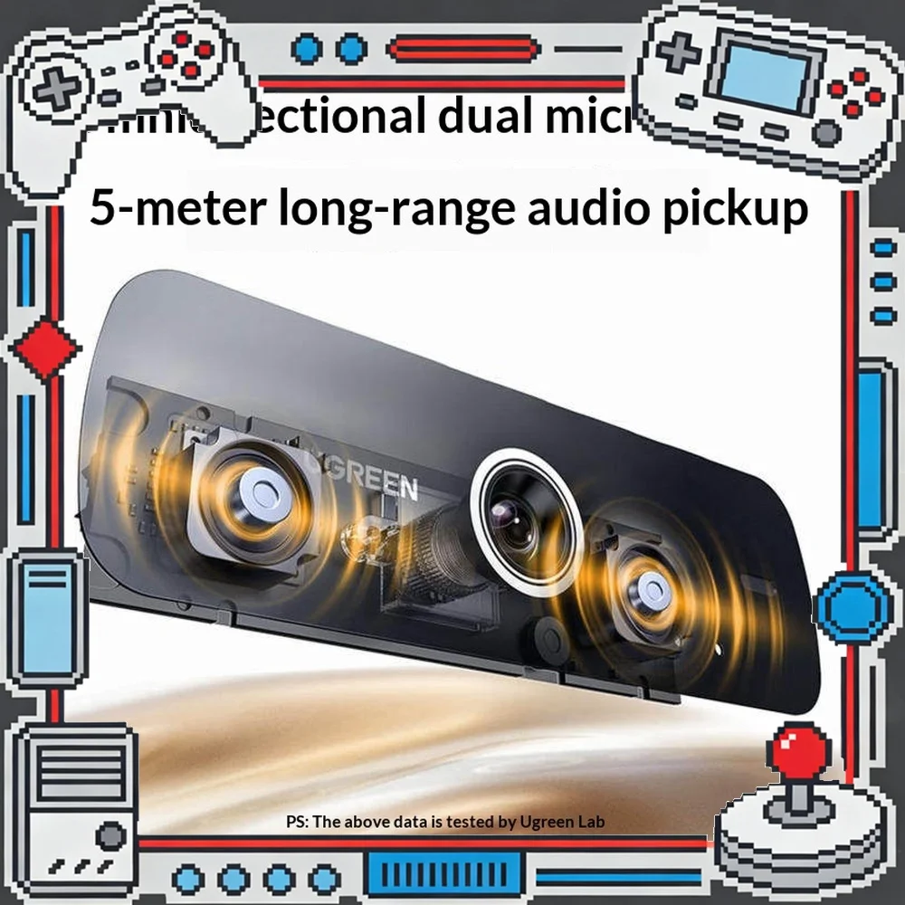 UGREEN CM926-75593 USB Webcam 2K 30fps 4MP Auto Focus PC Camera for Streaming Video Call Meeting