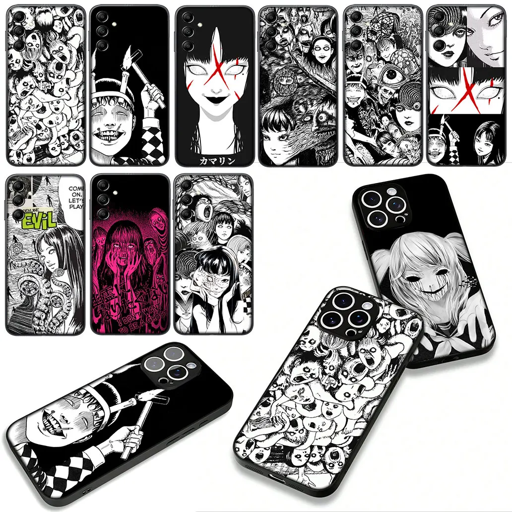 Tomie Junji Ito Horror para Motorola Moto Edge 50 30 Fusion 40 neo Ultra Pro G55 G64 G75 G84 G85 G54 G24 G05 G35 funda de teléfono