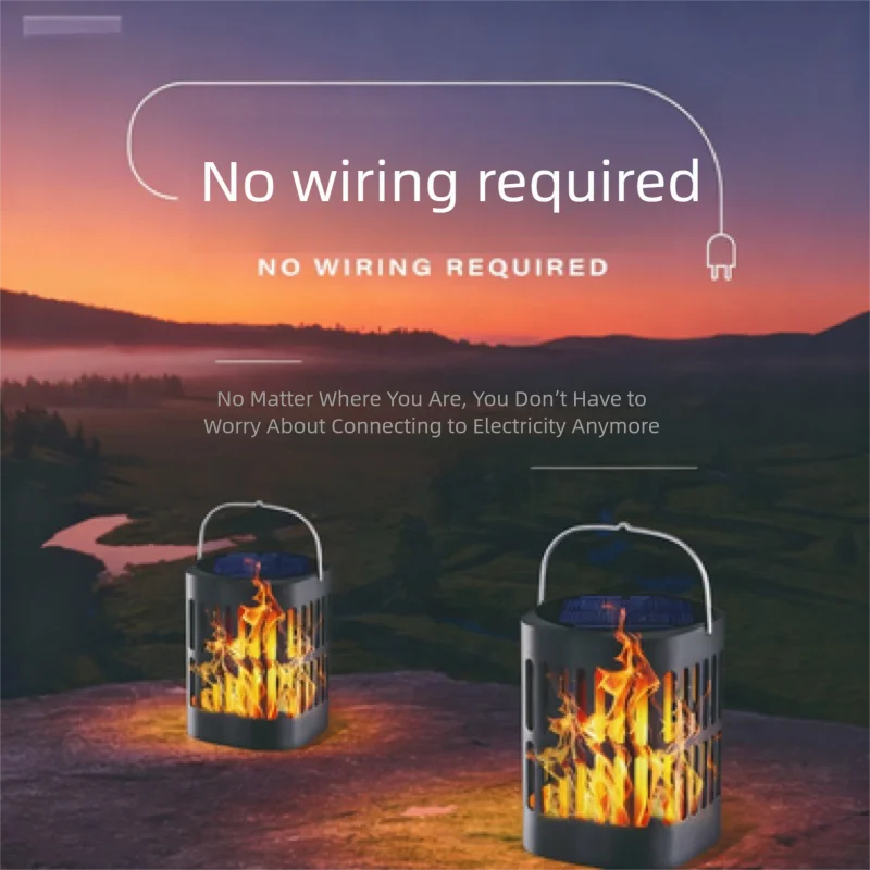 

Outdoor Solar Energy96LEDFlame Lamp Lawn Lamp Atmosphere Candle Garden Courtyard Decorative Lamp Landscape Torch