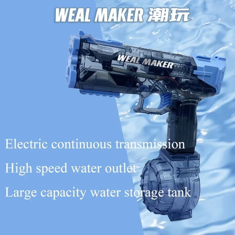 Fullyautomatic Continuous Firing Electric Water GunSummer New Children's Water Gun Large CapacityPool SummerToy ForGiftstoys