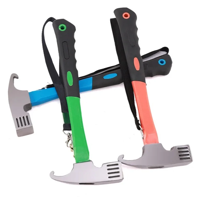 

Convenient Camping Tent Hammer Sturdy and Durable EDC Tool Outdoor Multifunctional Nail Hammer