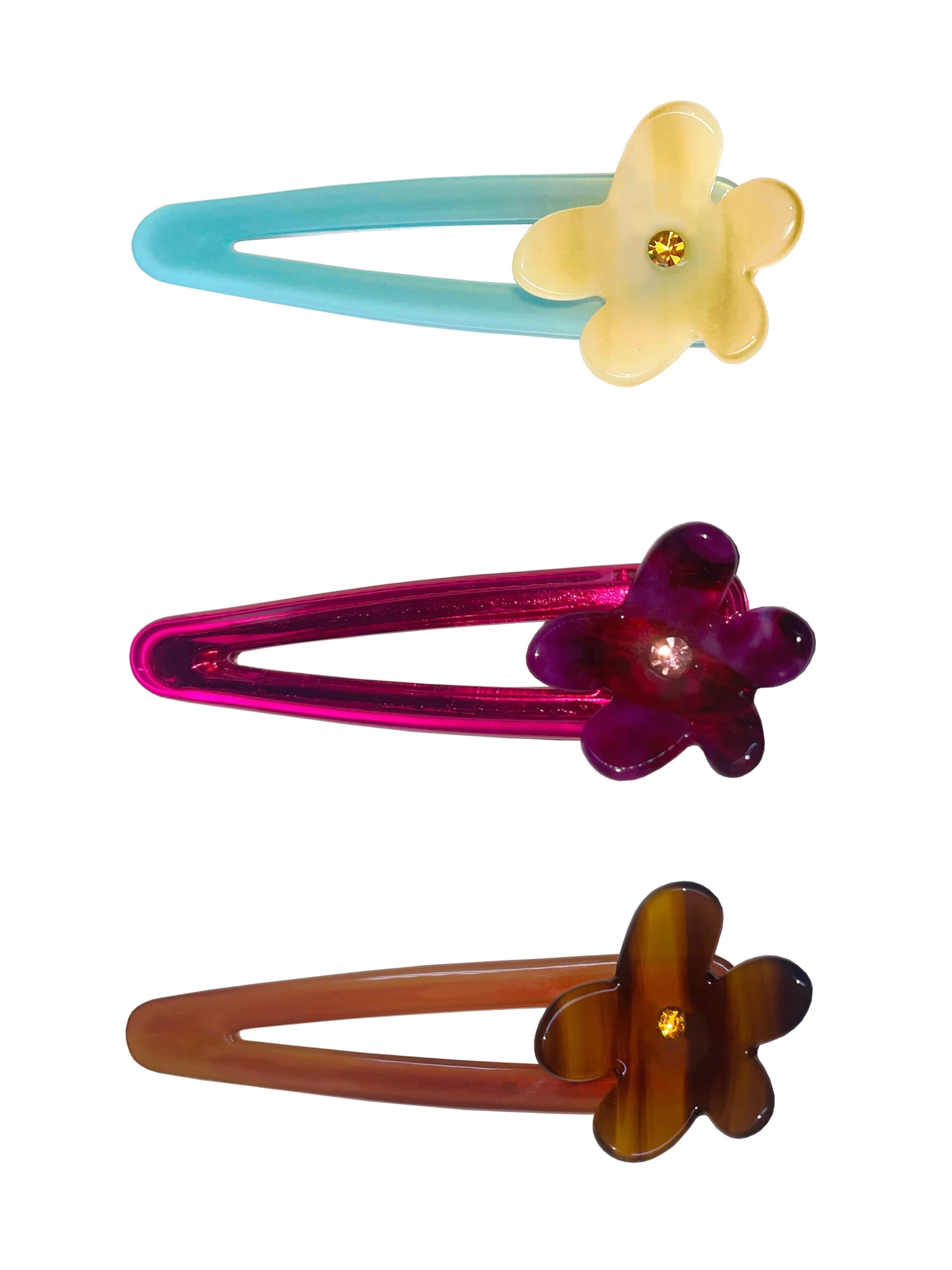 

2pc Flower Snap CLip Hairclips Acetate Hair Clip for Girls and Women Holiday Hair Accessories French Fashion Style Cute Headwear
