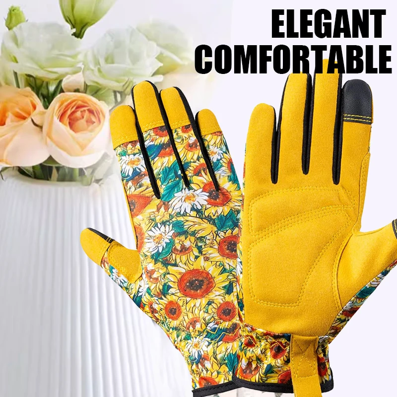 

Gardening Gloves Thorn Proof Garden Gloves Rose Pruning Yard Work Gloves Touch Screen Work Gloves for Digging, Planting,Pruning