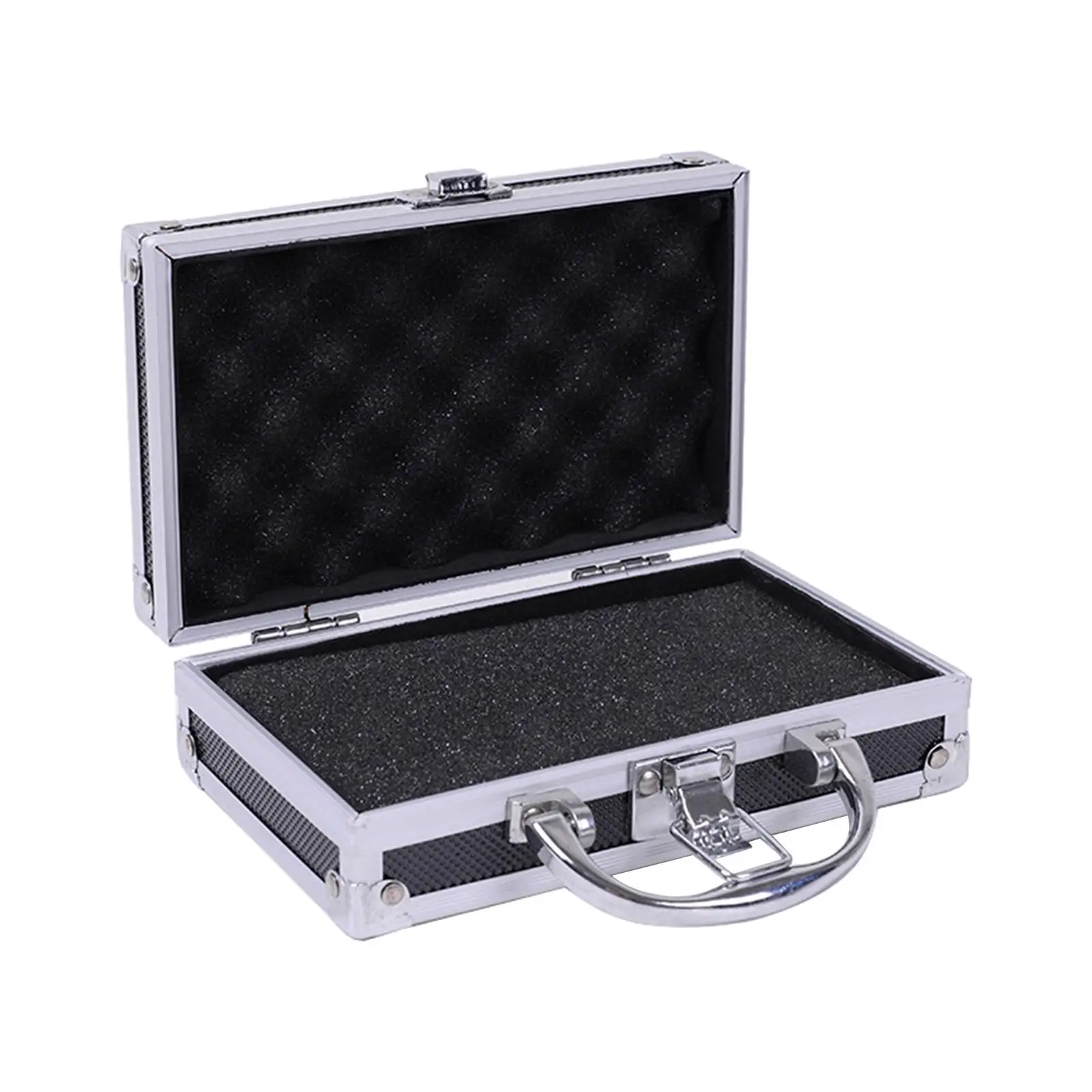 Microphone Carry Case with Sponge Insert Hard Shell Instrument Box for Wireless Mic Professional Equipment Sound Card Mic Drone