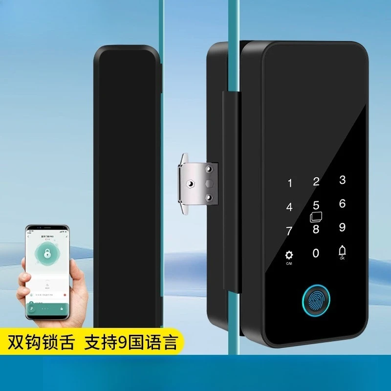 Lock Office Single and Double Doors Framed Frameless Fingerprint Password Smart Lock