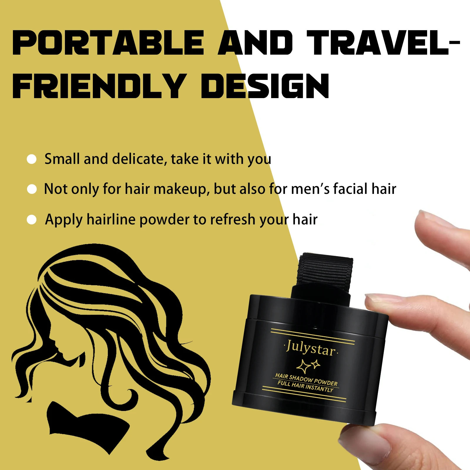 Hair Fiber Powder Capillary Fibers Hair Shadow Powder Waterproof Hair Line Edge Control Powder Anti Hair Loss Makeup Concealer