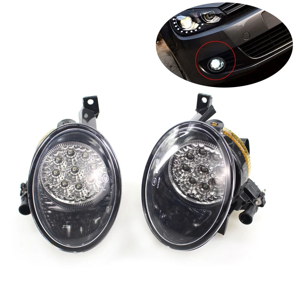 Pair Left&Right LED Fog Lamp Assembly For VW JETTA MK6 GOLF MK6 EOS Caddy Touran Tiguan Beetle R-line Seat Alhambra 5K0941699