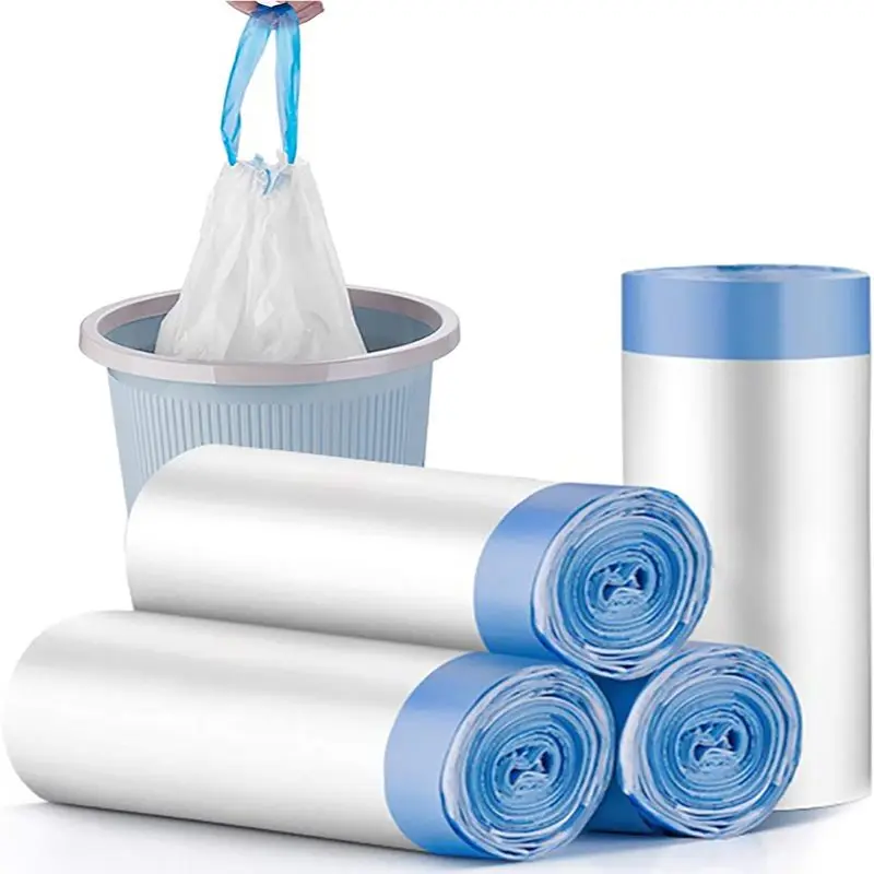 

Мешки для мусора Charmount на 4 галлона — небольшие мешки для мусора на шнурке для ванной комнаты, кухни, спальни, офиса, 60 шт. (обновленные — легко