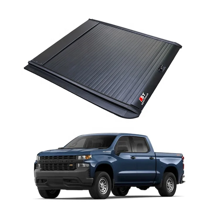 

Easy install electric retractable pickup tonneau cover truck bed roller lid tonneau cover for CHEVROLET SILVERADO 1500