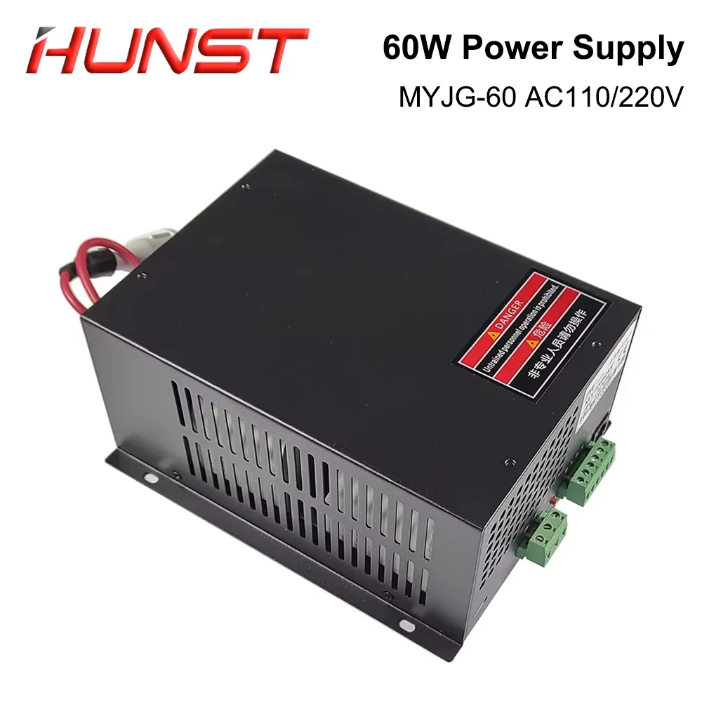 مصدر طاقة ليزر CO2 من Hunst MY - مراجعة Laser Power Supply 60W وسعره