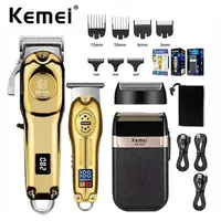 Kemei Hair Clippers KM-2628 KM-678 KM-2024 Professional Electric Beard Clipper Rechargeable Men's Shaver Hair Trimmer Kit Men