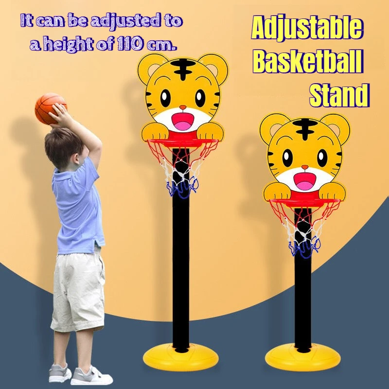 Ensemble de canapés de basket-ball pour jeunes enfants, hauteur réglable, avec ballon et pompe durables, jeu de sport intérieur/extérieur, cadeau d'anniversaire